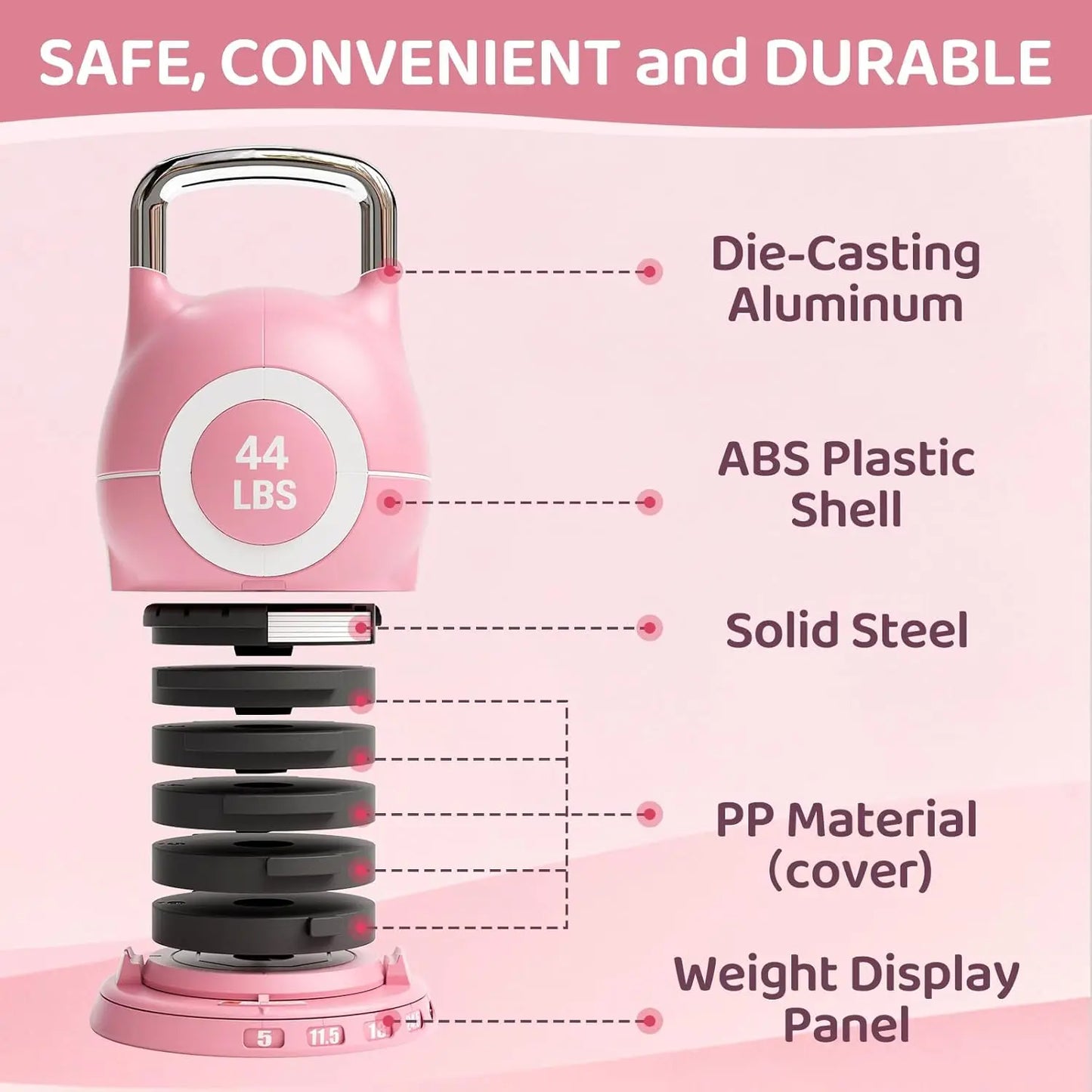 7-in-1 Adjustable Kettlebell