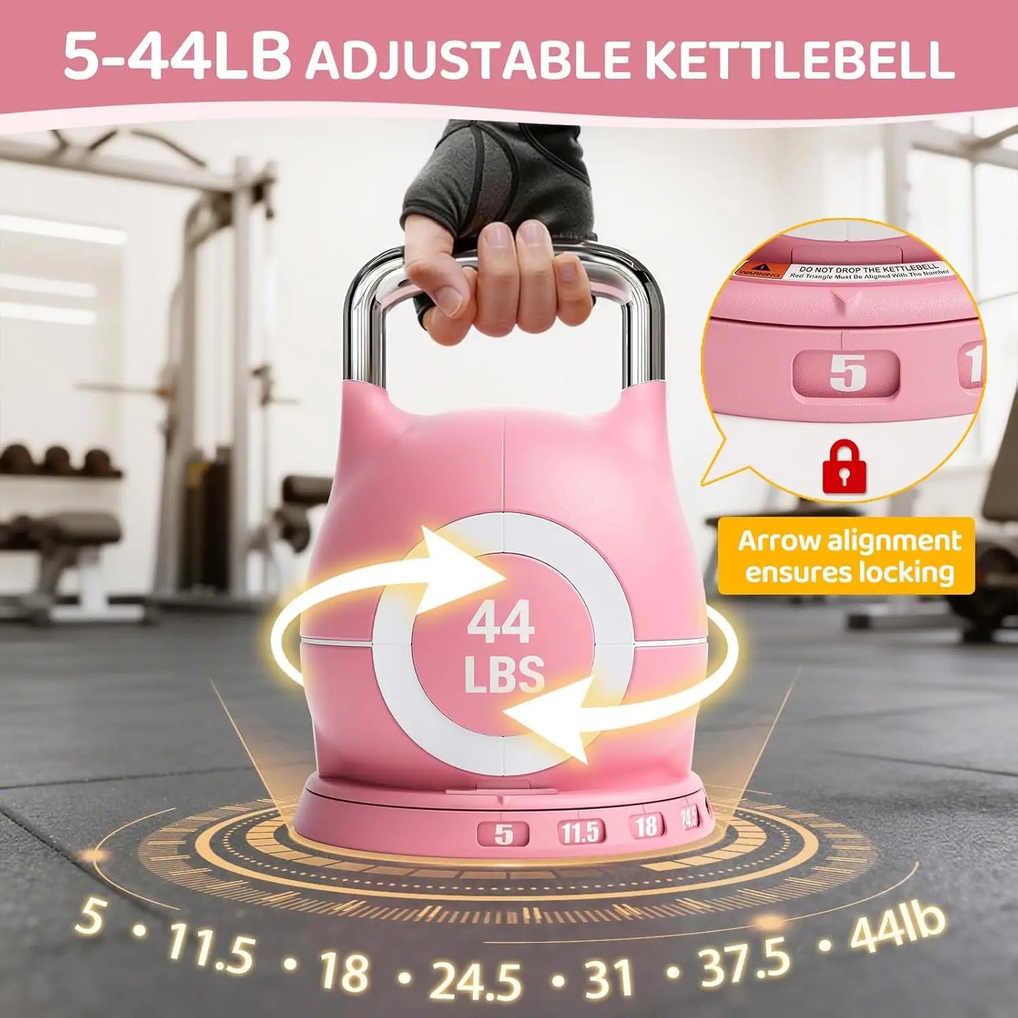 7-in-1 Adjustable Kettlebell